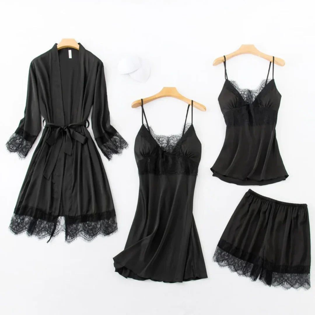 Pijama Feminino 4 Peças - Sleep Chic