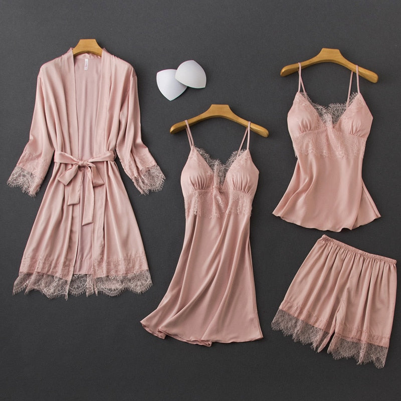 Pijama Feminino 4 Peças – Confort