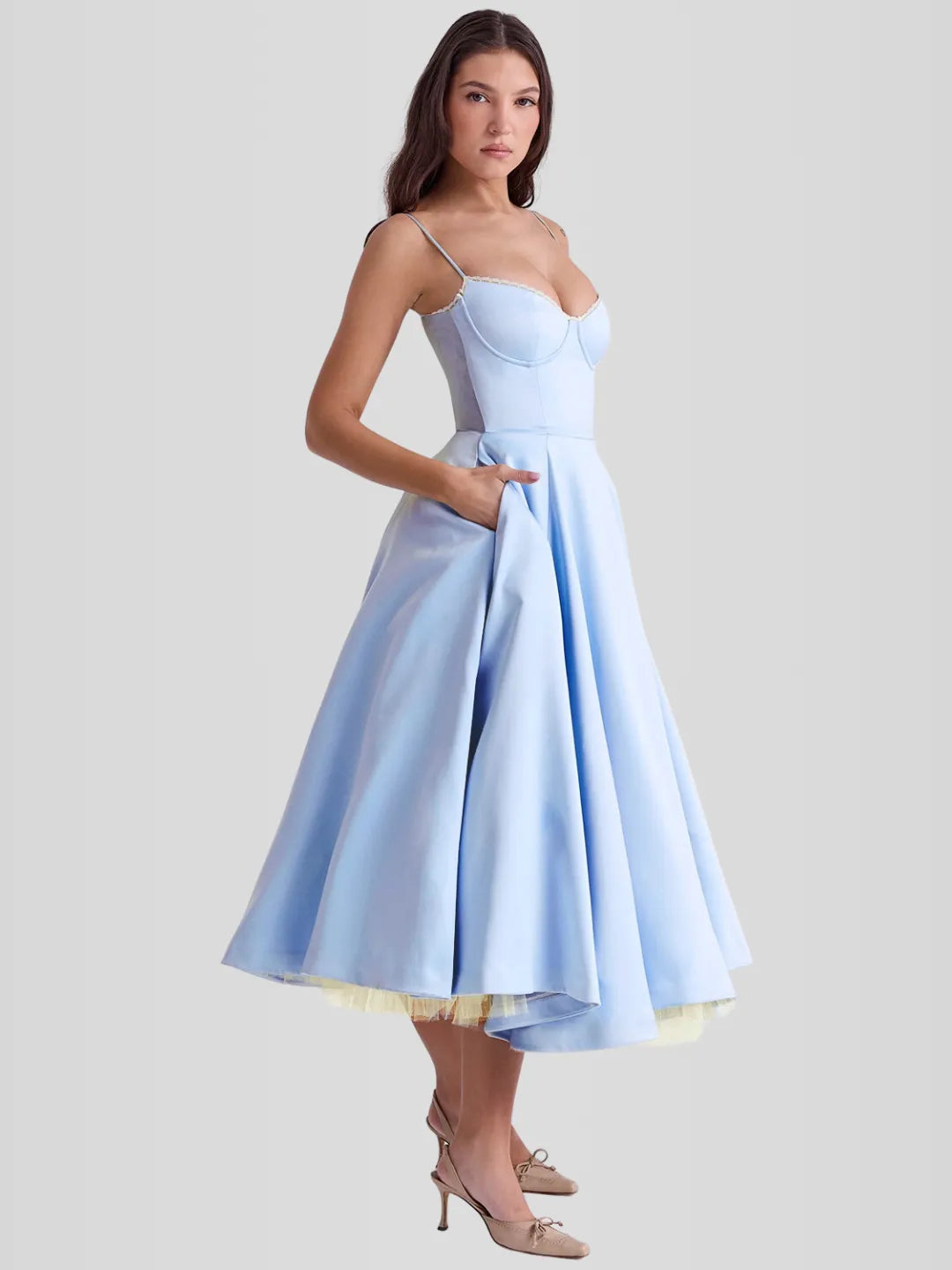 Vestido Midi Feminino – Fashion