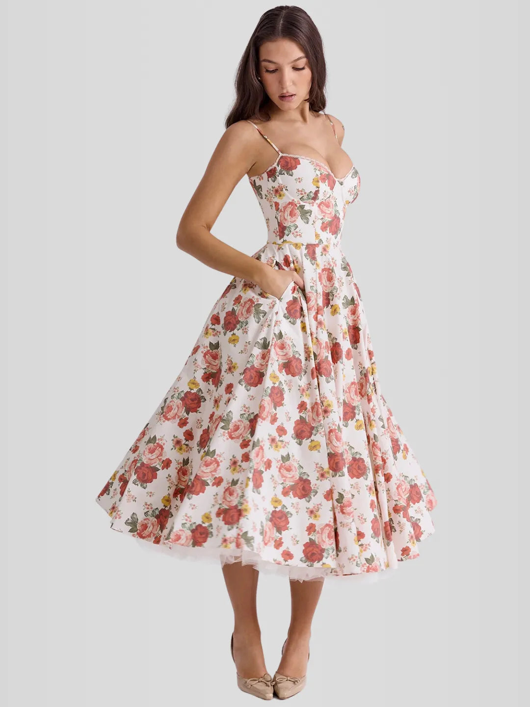 Vestido Midi Feminino – Fashion