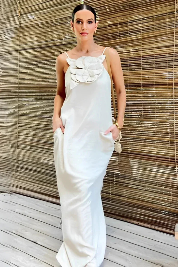 Vestido Midi - Flor de Linho