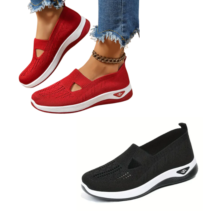 Tênis Ortopédico Confort Plus Calce Fácil (COMPRE 1 PAR LEVE 2) + Palmilha Grátis