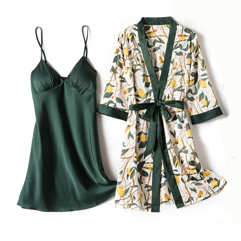 Camisola com Robe - Tropical