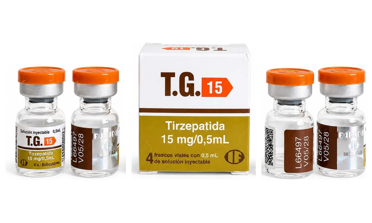 T.G. 15 Tirzepatida Caixa com 4 Frascos